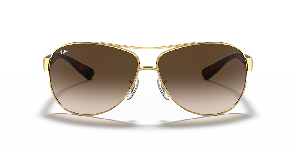 Ray-Ban RB3386 L (63 - 13) with Brown lenses and Gold frame