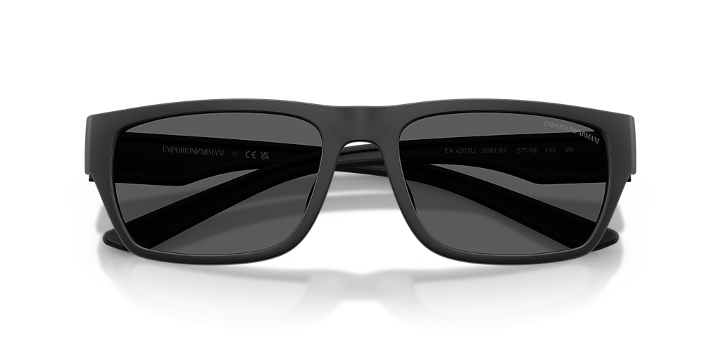 Emporio Armani EA4267U XL (57 - 18) with Grey lenses and Black
