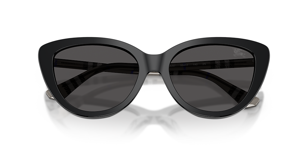 Burberry BE4457 M (55 - 17) with Grey lenses and Black frame