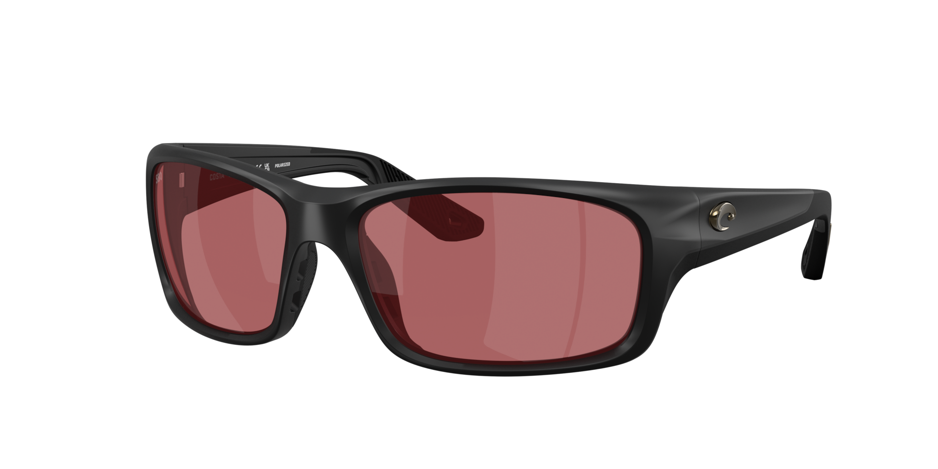 Costa Man Sunglass Jose PRO -  Frame color: Matte Black, Lens color: Rose