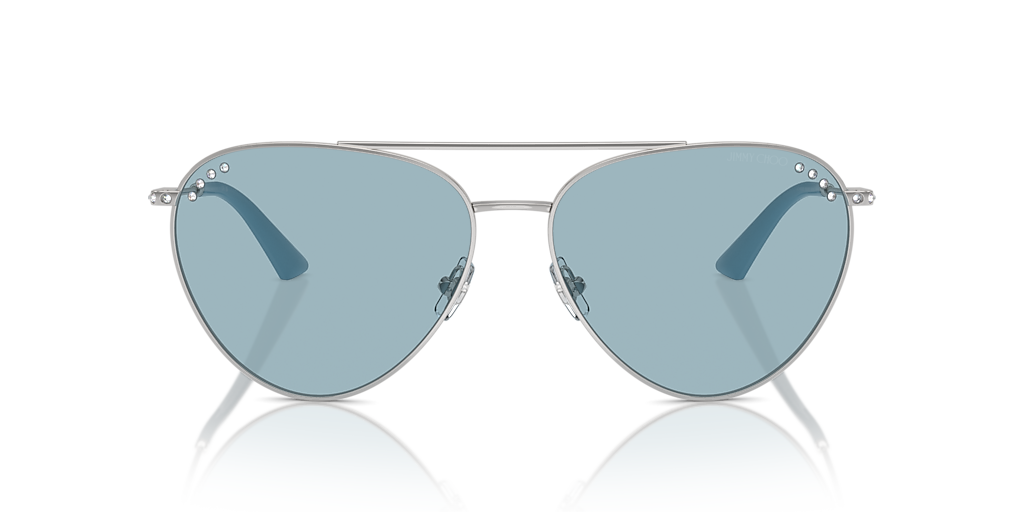 Jimmy Choo JC4002B XL (60 - 15) with Blue lenses and Silver frame