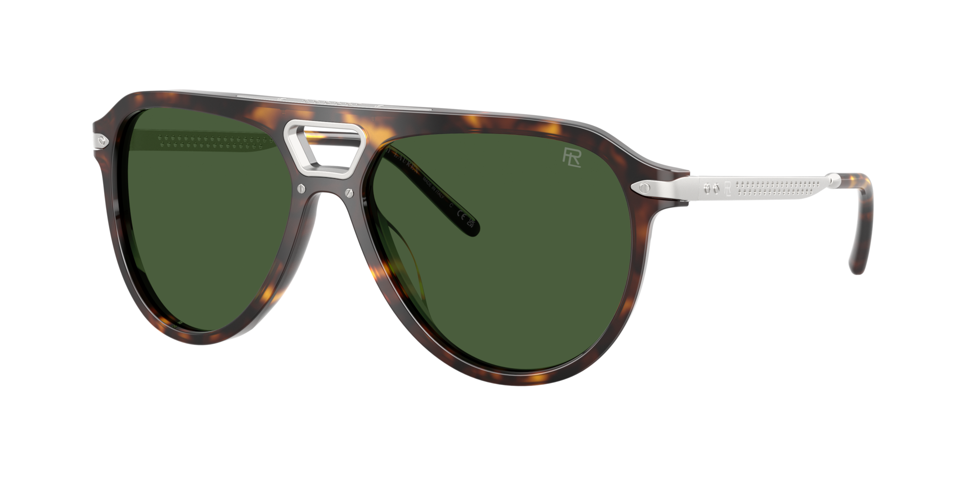 Ralph Lauren Man Sunglass RL8228U -  Frame color: Dark Havana, Lens color: Bottle Green