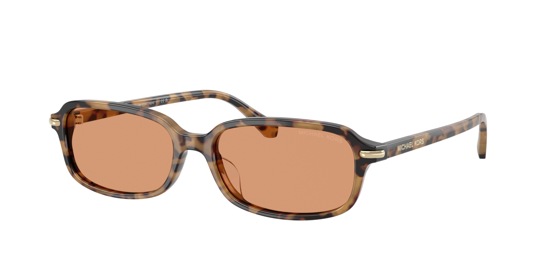 Michael Kors Femme Sunglass Agra - Couleur du Monture: Écaille de tortue Vintage, Couleur de Lentille: Orange