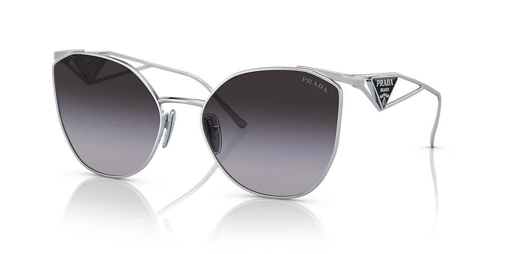 Prada PR 50ZS XL (59 - 19) with Grey lenses and Silver frame