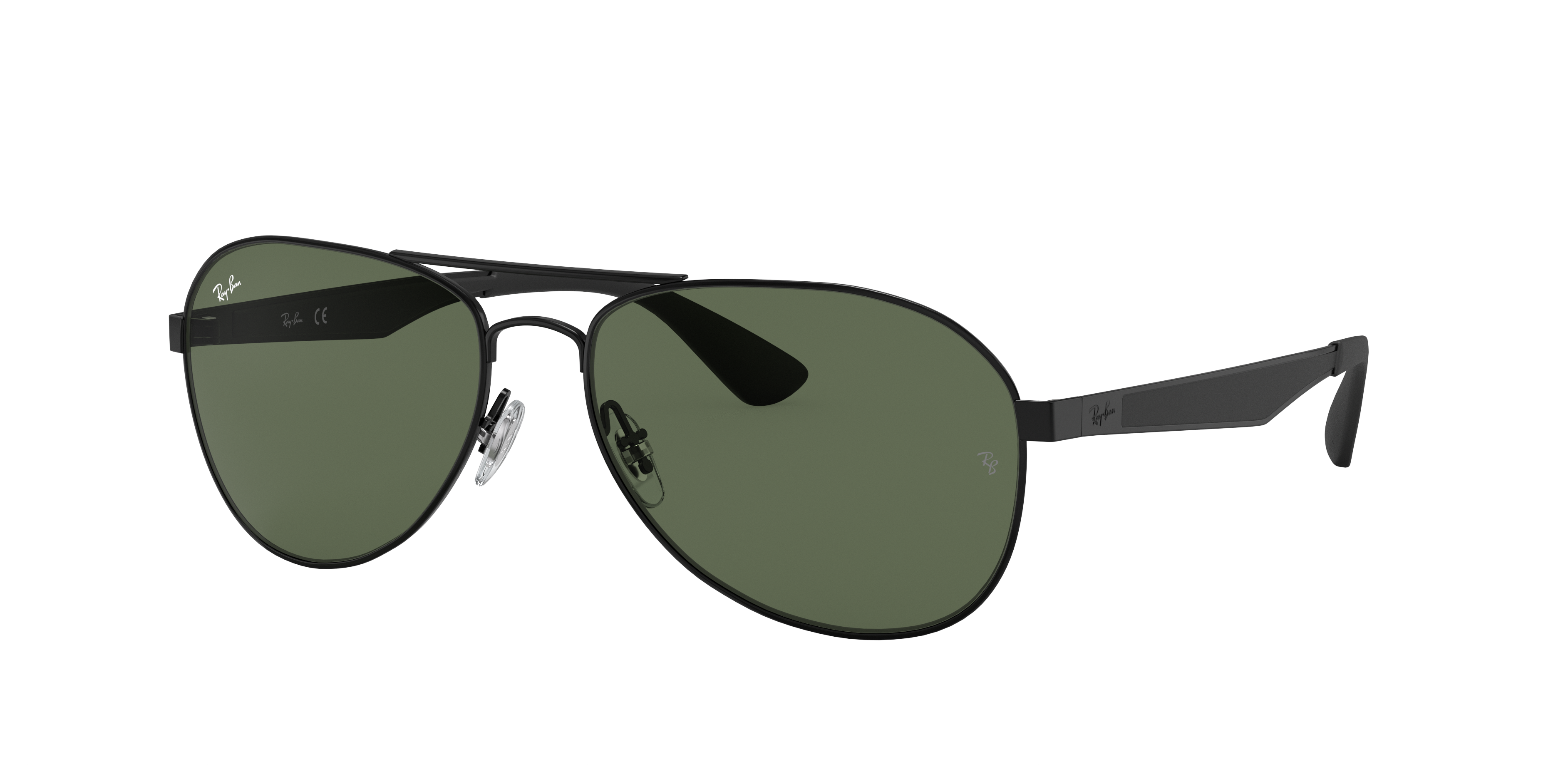 Ray-Ban RB3549 M (58 - 16) with Green lenses and Black frame
