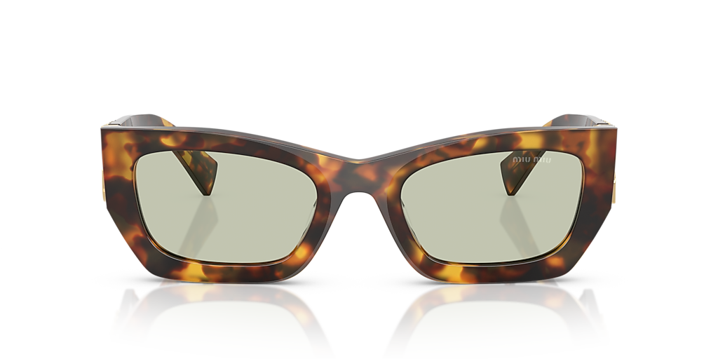 Miu Miu MU 09WS XL (53 - 22) with Green lenses and Tortoise frame