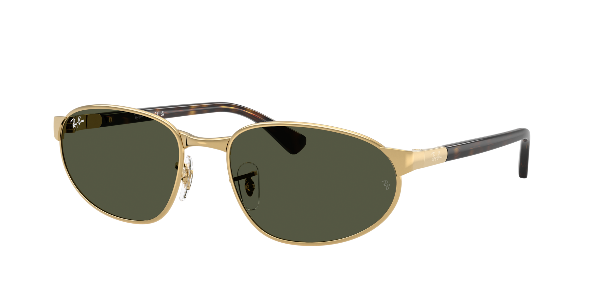 Ray-Ban Unisex Sunglass RB3777 - Couleur du Monture: Doré arista, Couleur de Lentille: Vert