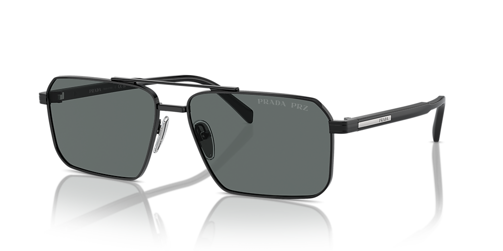 PRADA SPR 57L サングラス ケース付き Prada PR A57S L (58 - 15) with Grey lenses and Black frame
