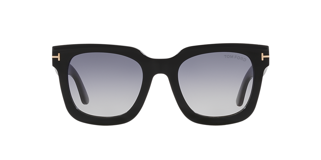 Tom Ford Leigh-02 XXL (52 - 22) with Grey lenses and Black frame