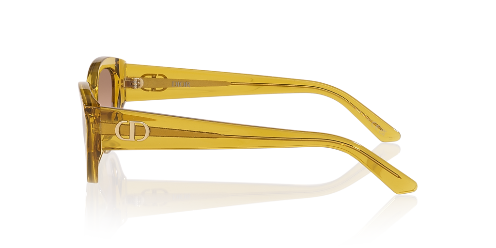 DIOR Diorglow B1I XS (53 - 16) with Brown lenses and Yellow frame