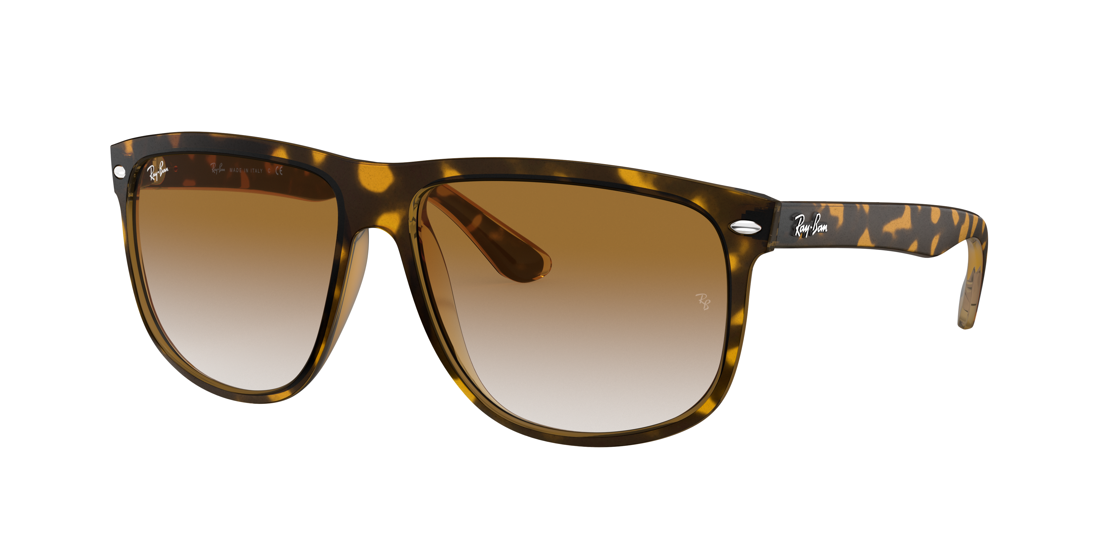 Ray-Ban Man Sunglass Boyfriend -  Frame color: Light Havana, Lens color: Light Brown Gradient