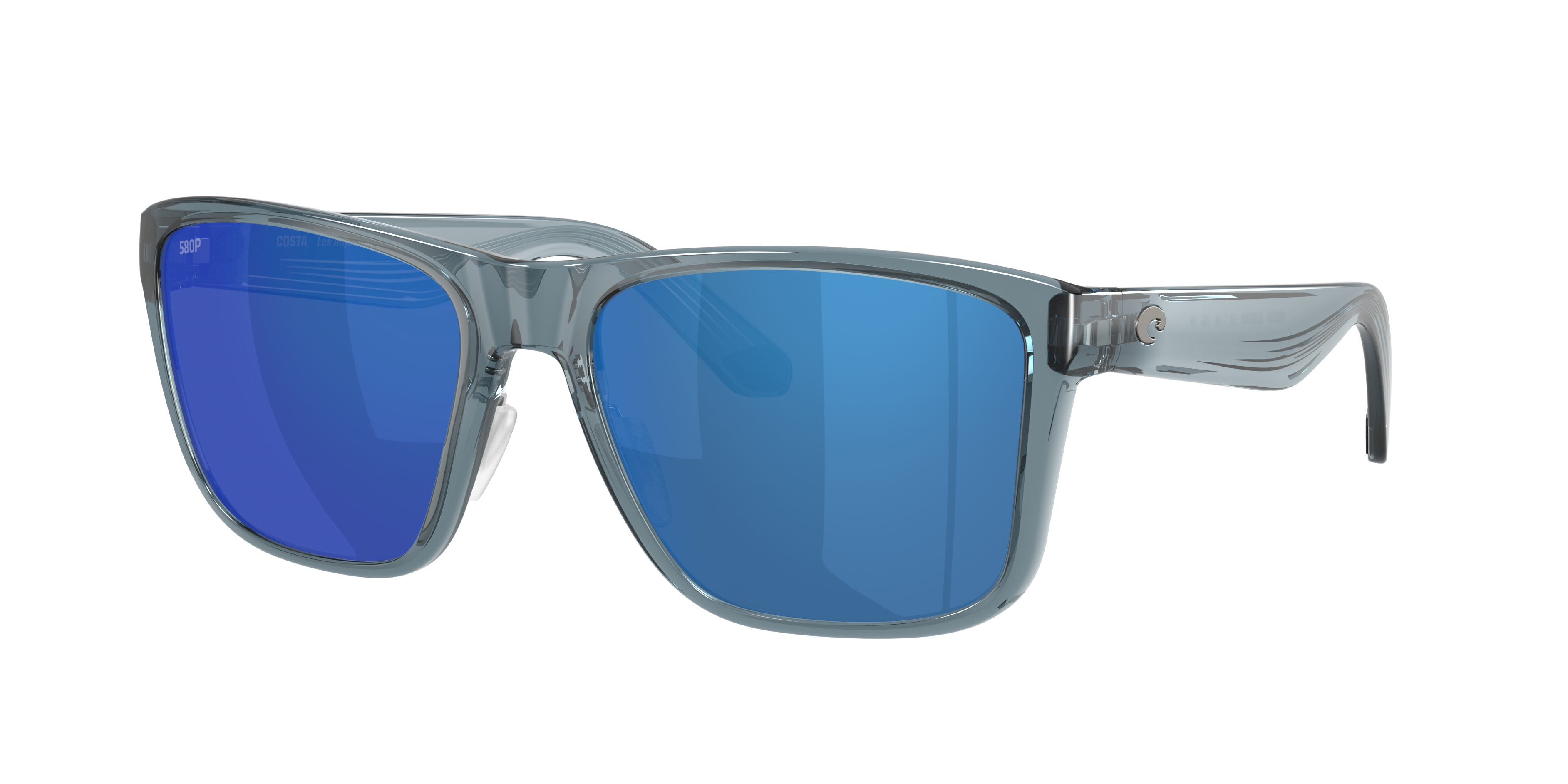 Costa Man Sunglass Los Alijos -  Frame color: Translucent Deep Blue, Lens color: Blue Mirror
