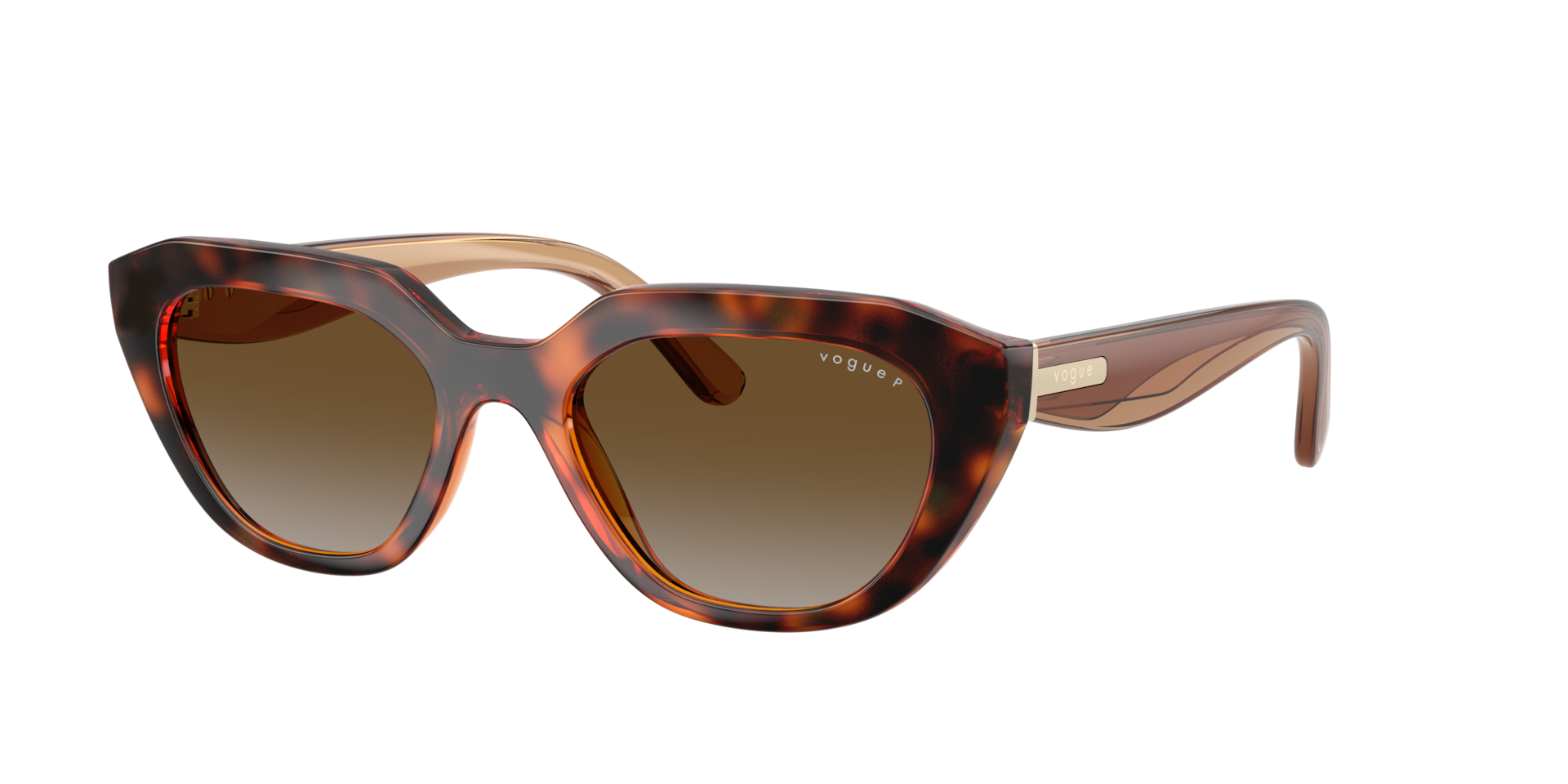 Vogue Eyewear Woman Sunglass VO5711S -  Frame color: Dark Havana, Lens color: Brown Polarized