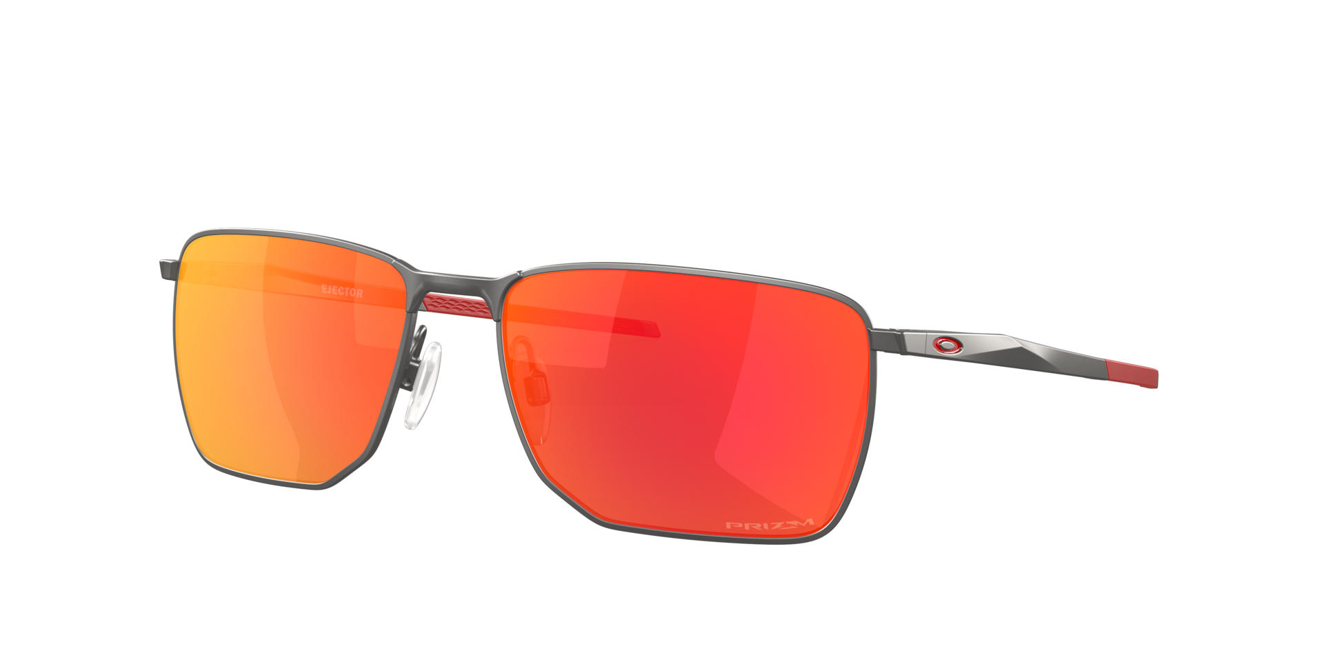 Oakley Man Sunglass Ejector -  Frame color: Matte Gunmetal, Lens color: Prizm Ruby