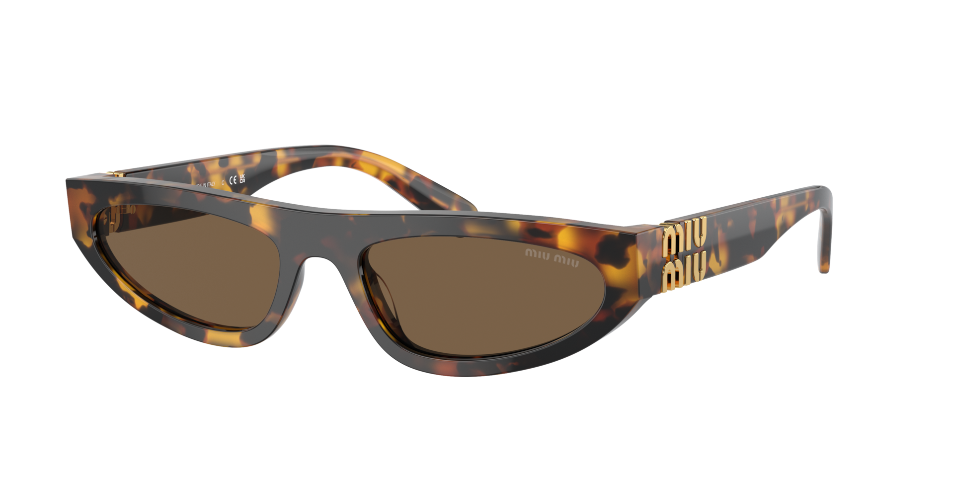 Miu Miu MU 07ZS L (56 - 19) with Brown lenses and Tortoise frame