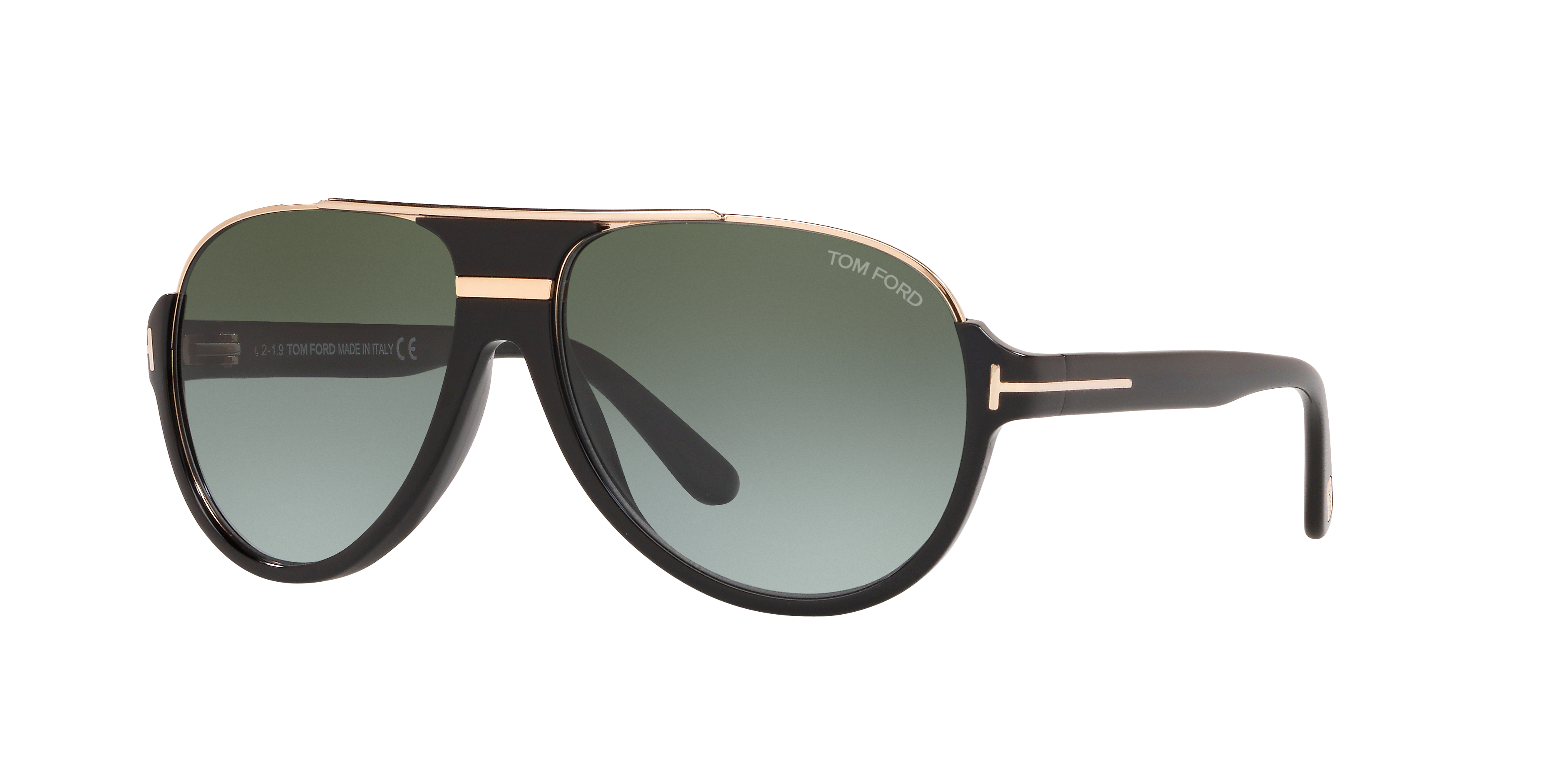 Tom Ford Ft0334 Dimitry M (59 - 14) with Green lenses and Black