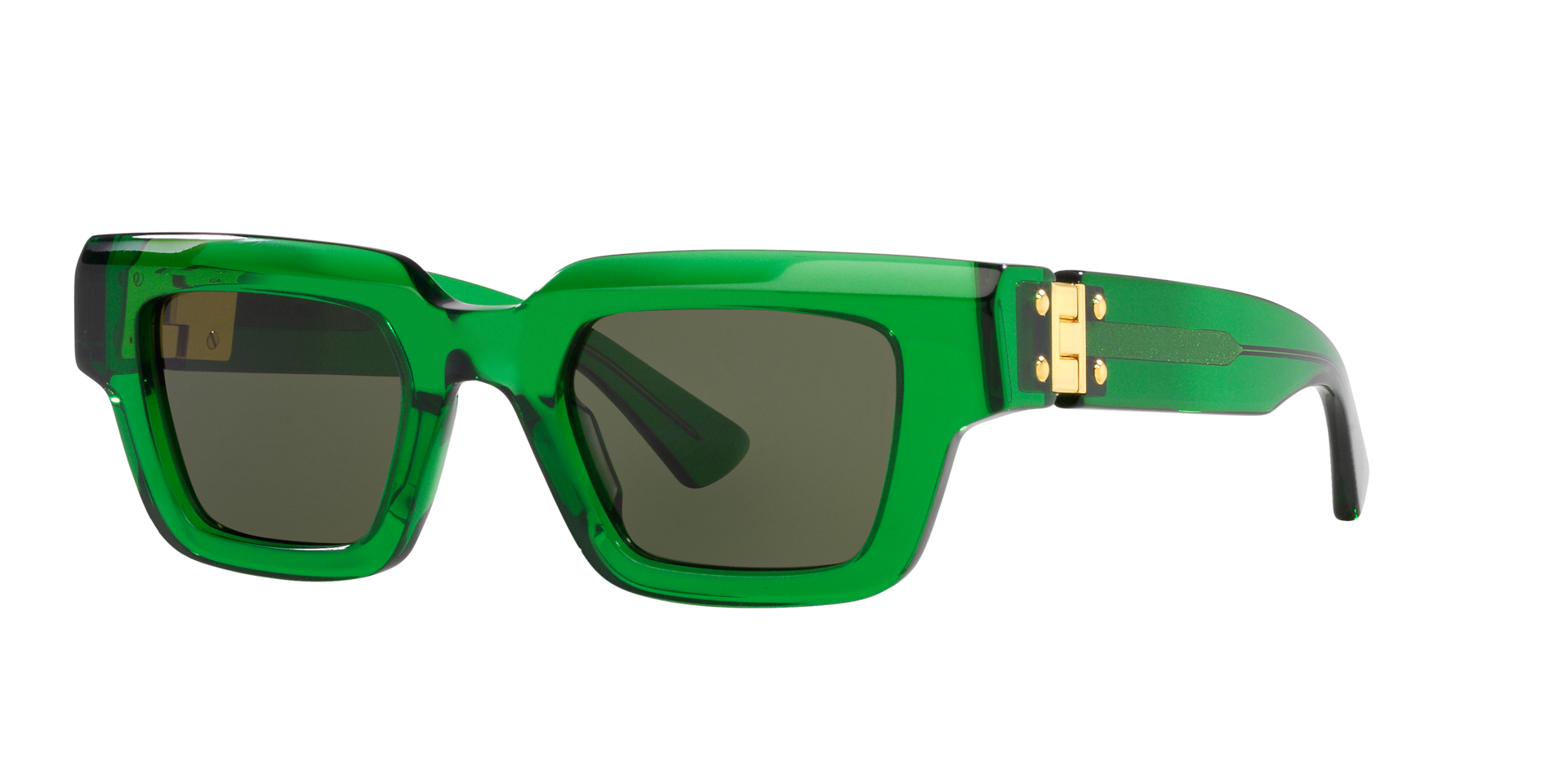 Bottega Veneta Unisex Sunglass BV1230S - Couleur du Monture Vert Couleur de Lentille Vert 265 €