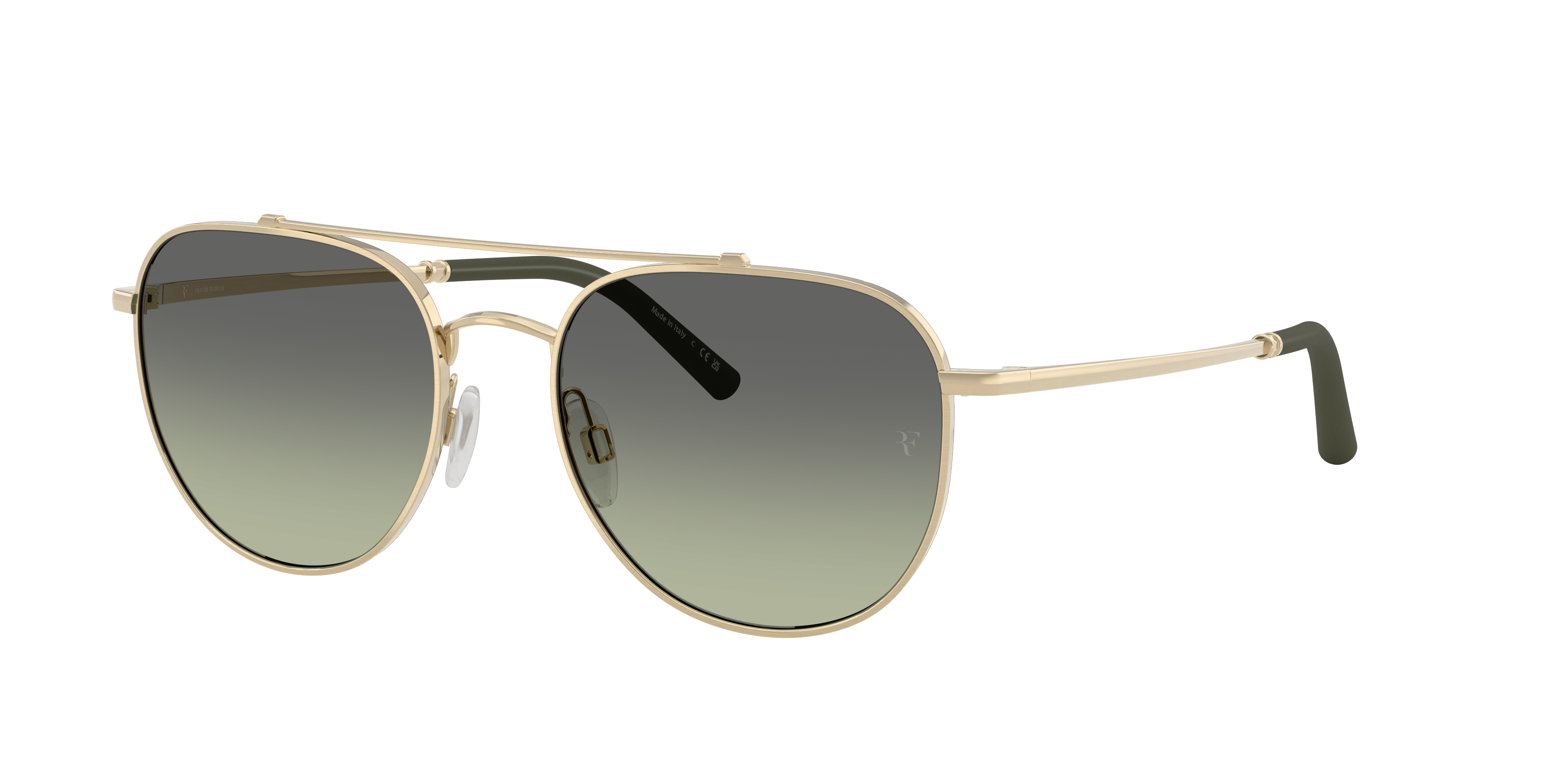 Oliver Peoples OV1346S R-10 L (54 - 18) with Green lenses and Gold