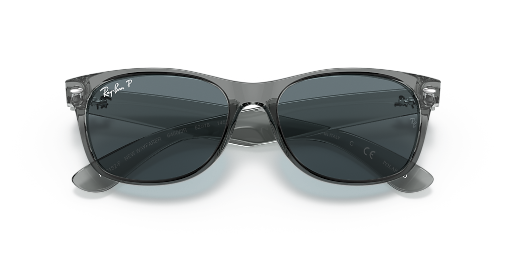 Ray-Ban New Wayfarer Classic M (55 - 18) with Blue lenses and Grey