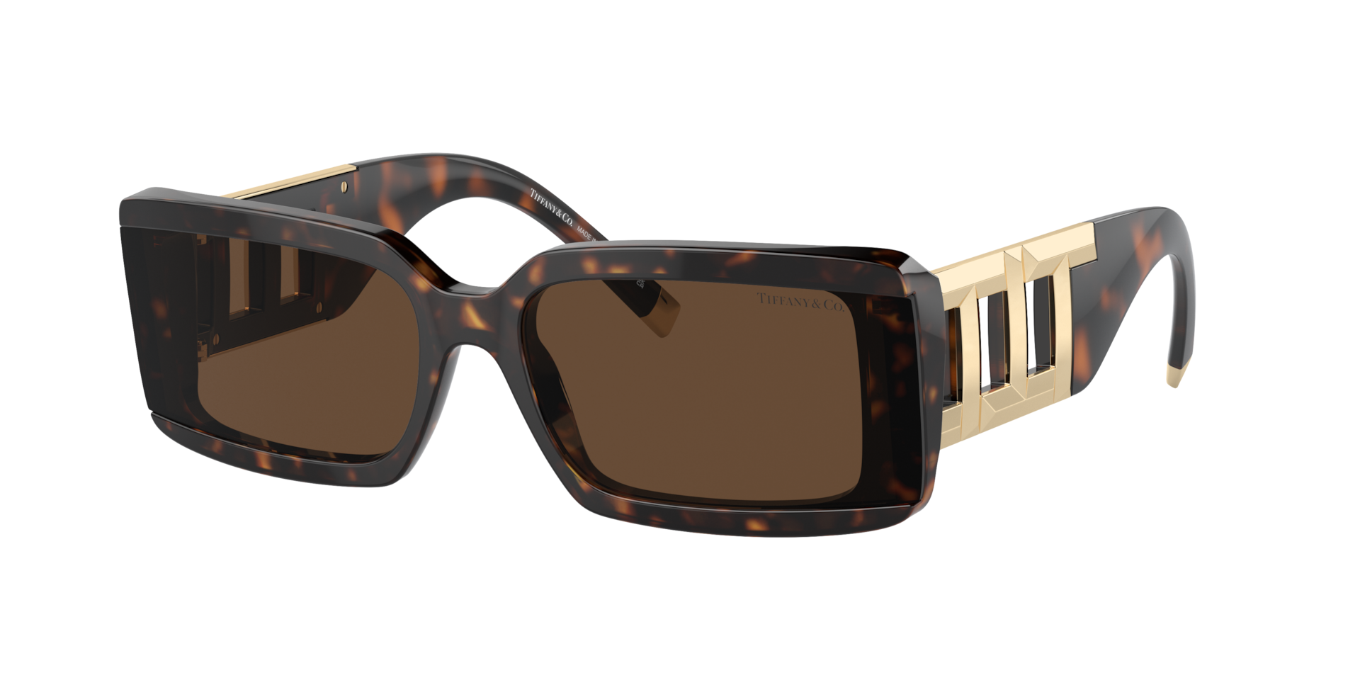 Tiffany & Co. Woman Sunglass TF4197 -  Frame color: Havana, Lens color: Light Brown