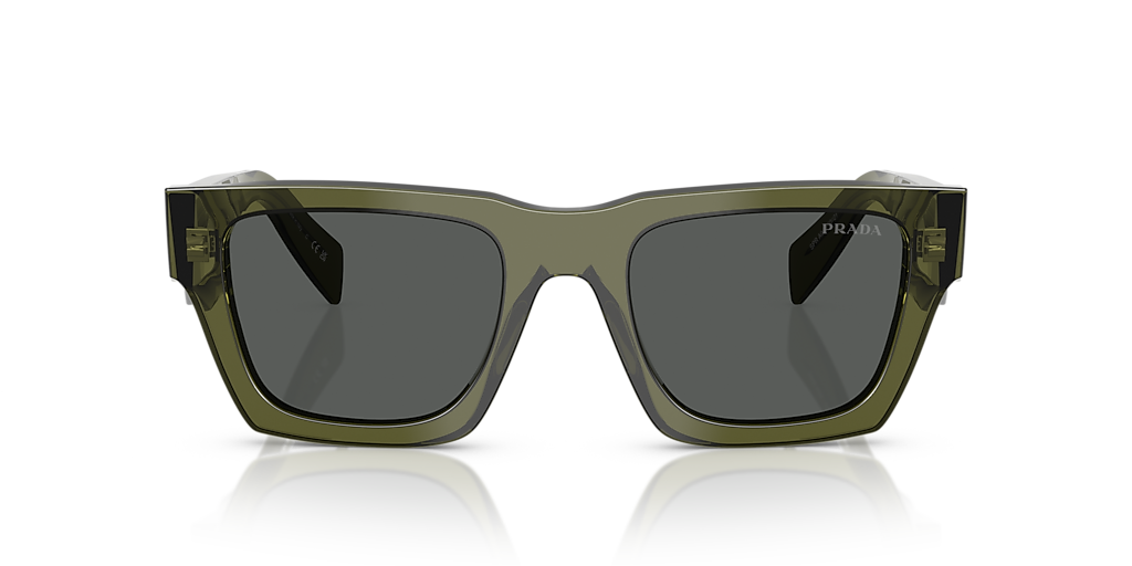 Prada PR A06S M (50 - 21) with Grey lenses and Green frame