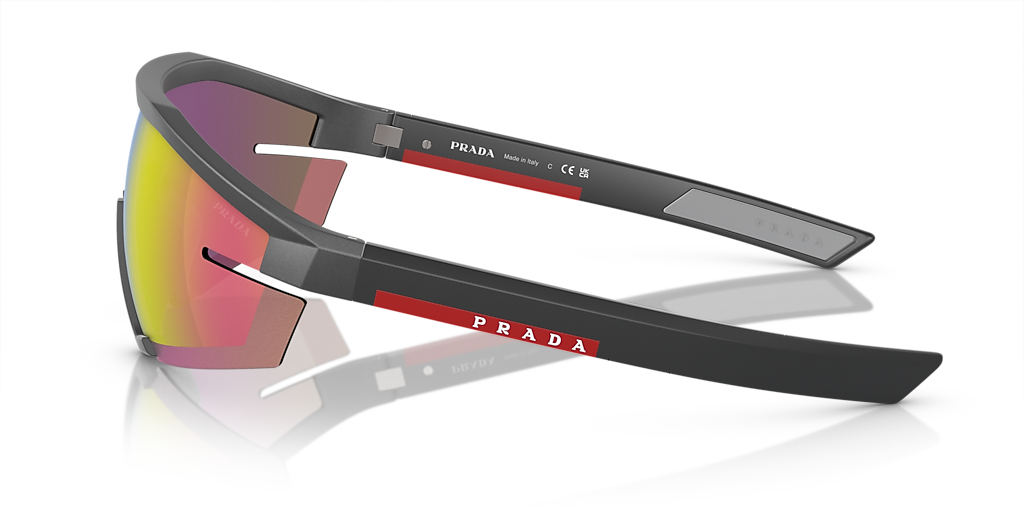 Prada Linea Rossa PS 03ZS XXL (0 - 144) with Pink lenses and Grey