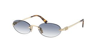 Miu Miu MU 54ZS M (53 - 19) with Grey lenses and Gold frame