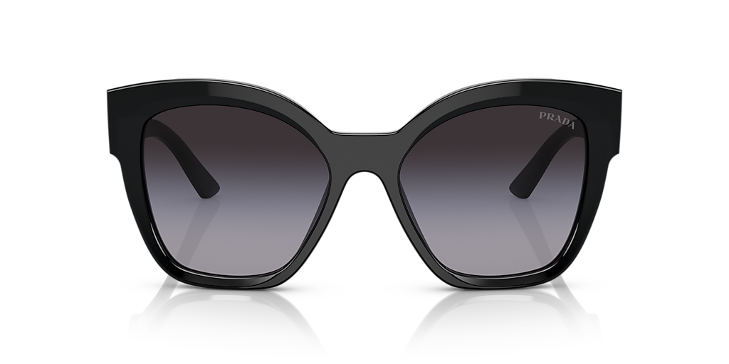 Prada PR 17ZS M (54 - 18) with Grey lenses and Black frame