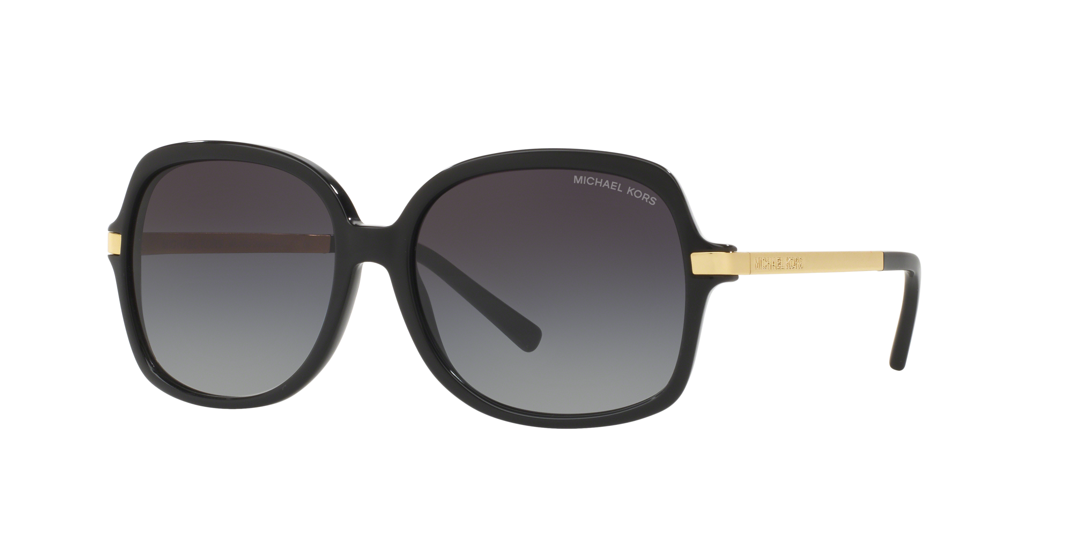 Michael Kors Woman Sunglass Adrianna II -  Frame color: Black, Lens color: Light Grey Gradient