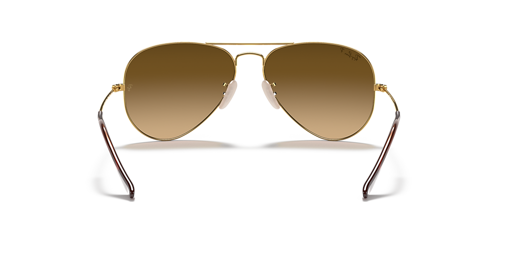 Ray-Ban Aviator Gradient XL (58 - 14) with Brown lenses and Gold