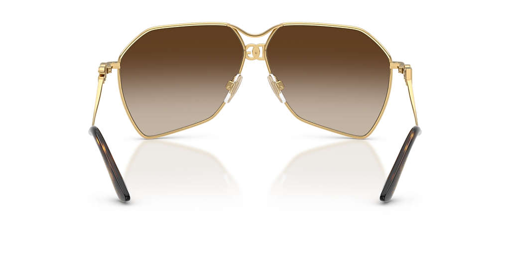 Dolce&Gabbana DG2326 XXL (62 - 10) with Brown lenses and Gold
