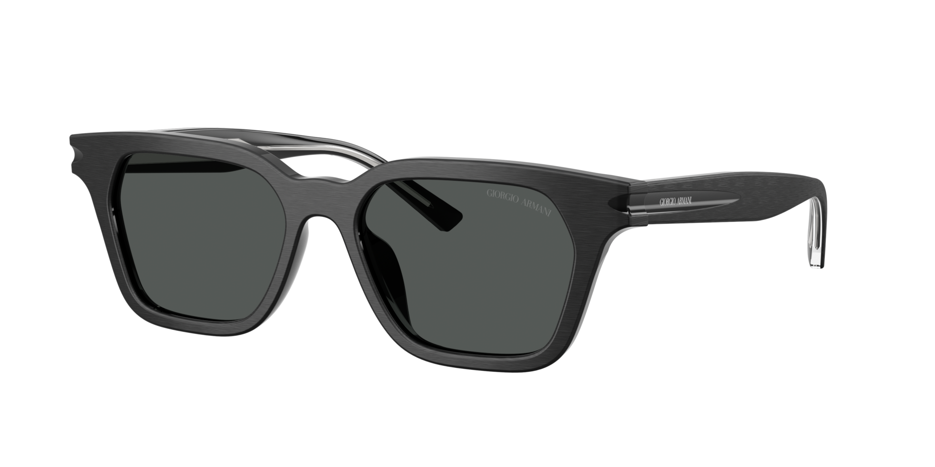Giorgio Armani Unisex Dunkelgrau Sunglass Ar8251u - Rahmenfarbe: Schwarz Gebürstet, Linsenfarbe: