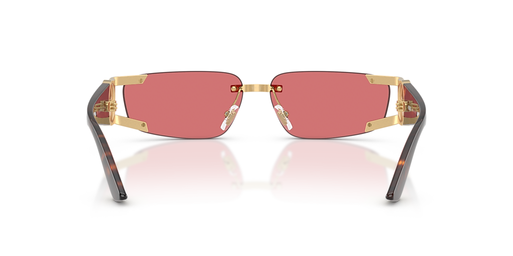 Versace VE2291 L (59 - 13) with Red lenses and Gold frame