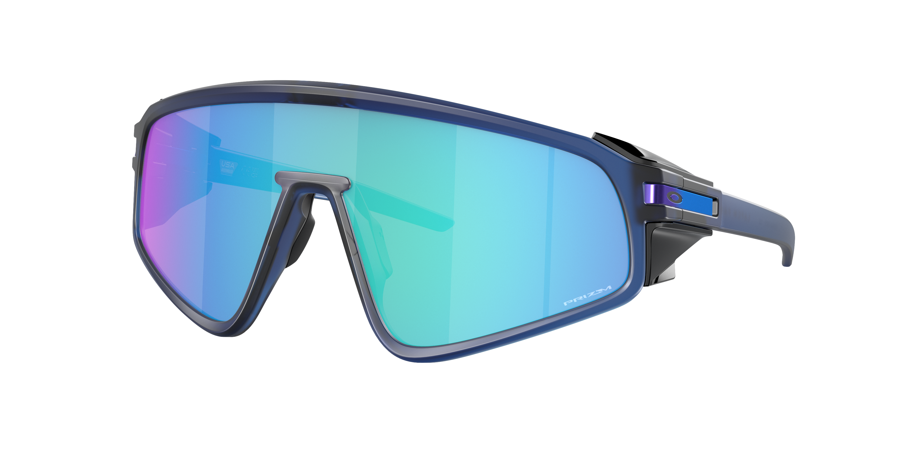 Oakley Unisex Sunglass Latch™ Panel -  Frame color: Matte Transparent Navy, Lens color: Prizm Sapphire