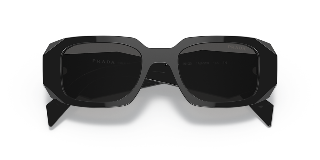 Prada PR 17WS S (49 - 20) with Grey lenses and Black frame