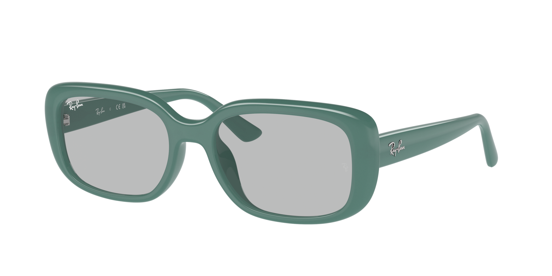 Ray-Ban Unisex Sunglass RB4421D Bio-Based -  Frame color: Algae Green, Lens color: Light Grey