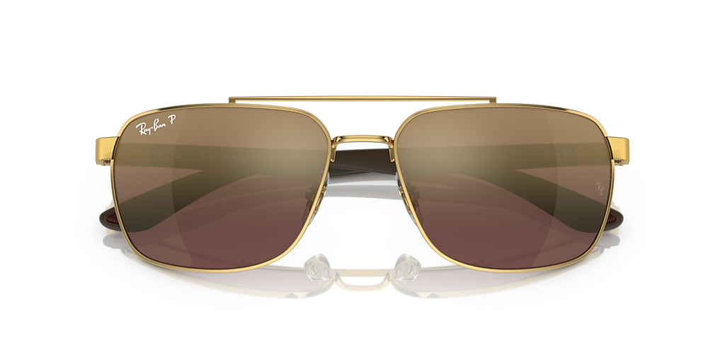 Ray-Ban RB3701 Polarized+ Lenses XXL (59 - 17) com Lentes Violeta