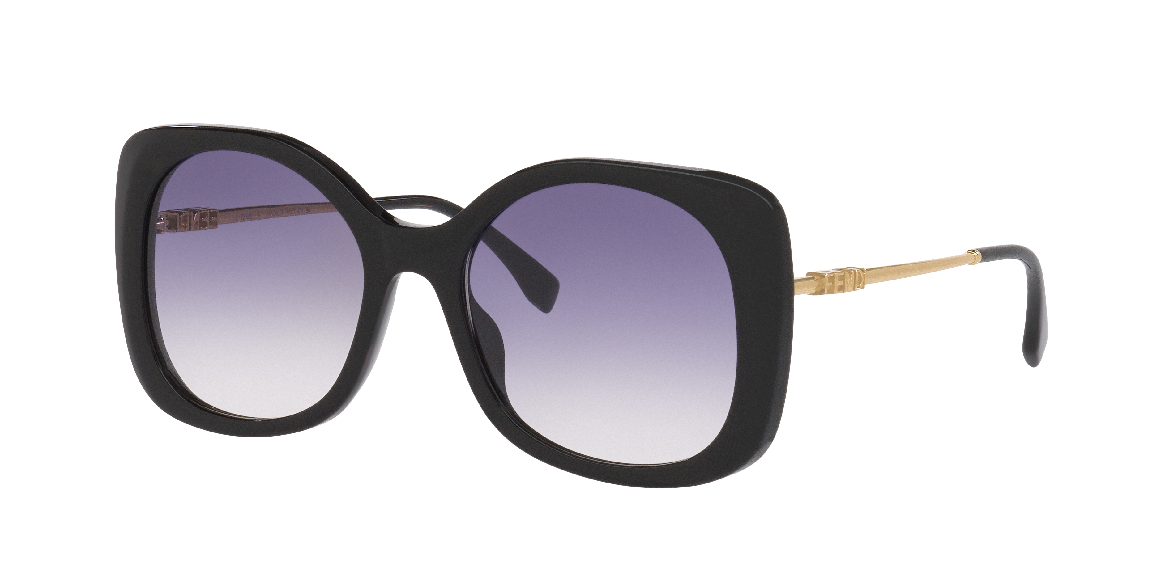 Fendi Woman Sunglass Fendigraphy FE40201I -  Frame color: Black, Lens color: Blue Gradient