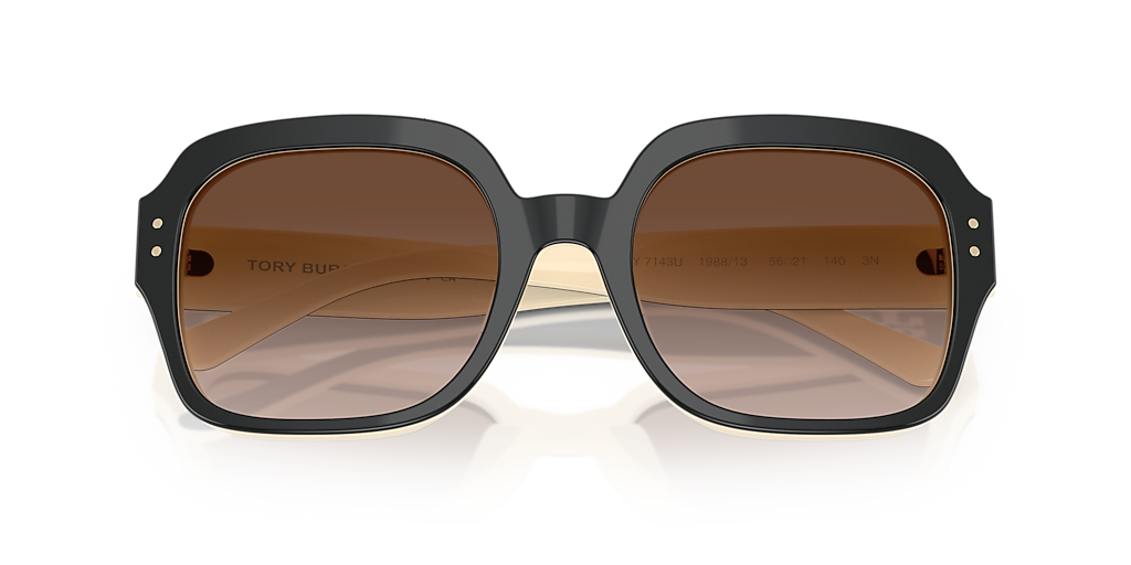 Tory Burch TY7143U L (56 - 21) with Brown lenses and Black frame