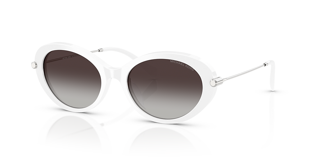 Michael Kors White Oval Sunglasses with Dark Lenses Michael Kors Women main image 2