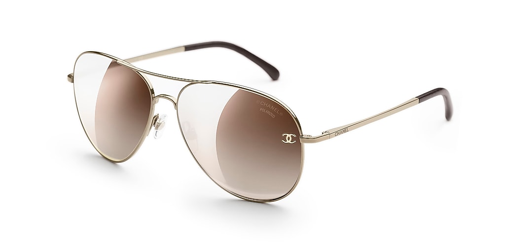 Chanel Pilot Sunglasses CH4189TQ XL (59 - 14) with Brown lenses