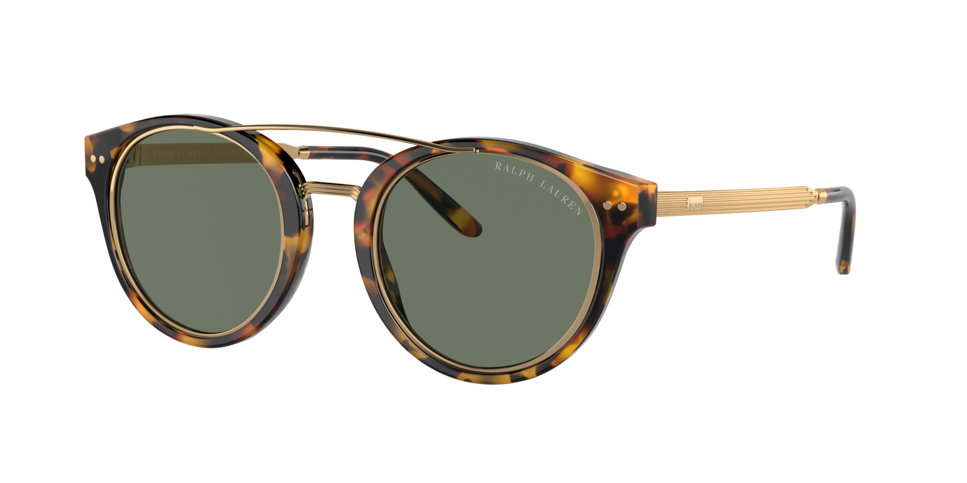 Ralph Lauren Homme Sunglass RL8210 - Couleur du Monture Havana Couleur de Lentille Vert 137 €