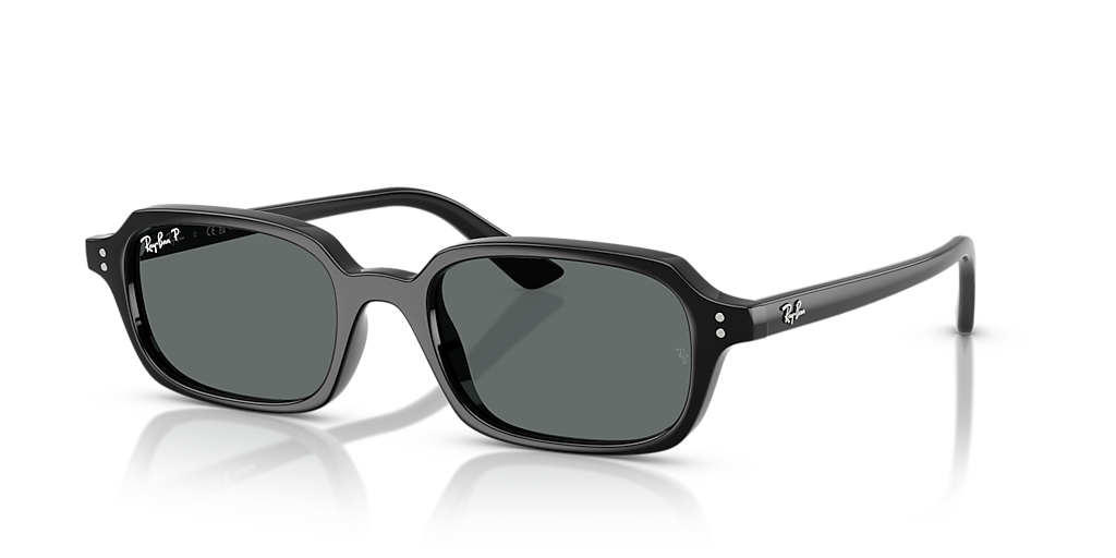 Ray-Ban Round l サングラス Ray-Ban Zuri Bio-Based L (52 - 19) with Grey lenses and Black