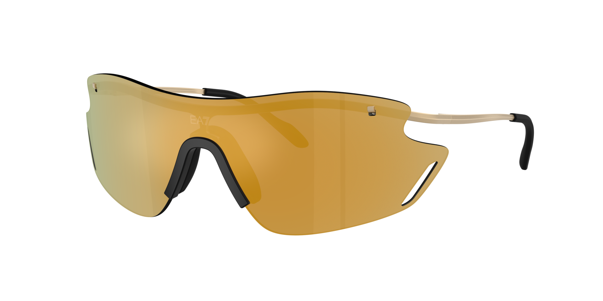 EA7 Man Sunglass Q72001 -  Frame color: Matte Pale Gold, Lens color: Brown Mirror Gold