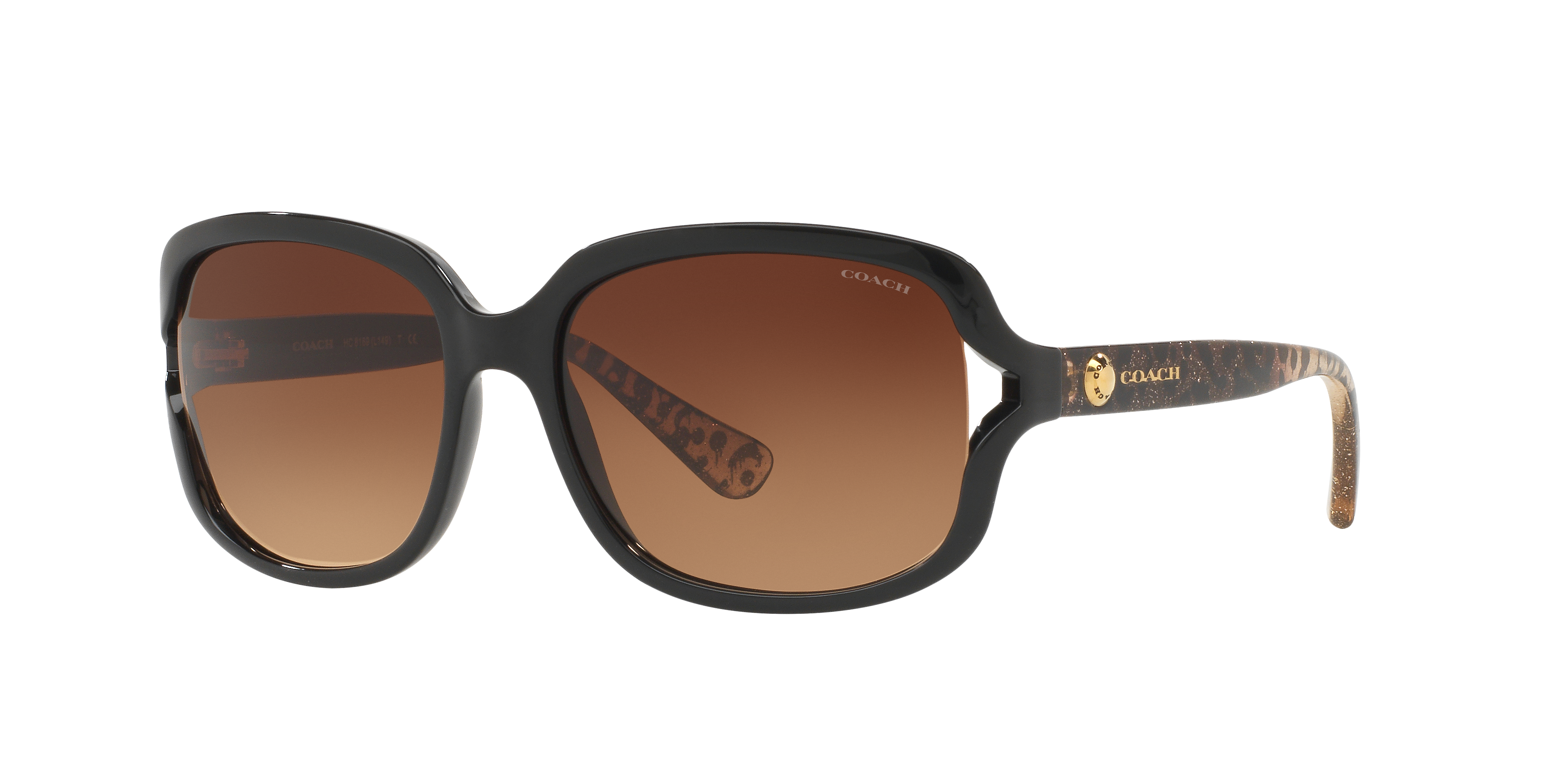 Coach L149 S (57 - 16) with Brown lenses and Black frame