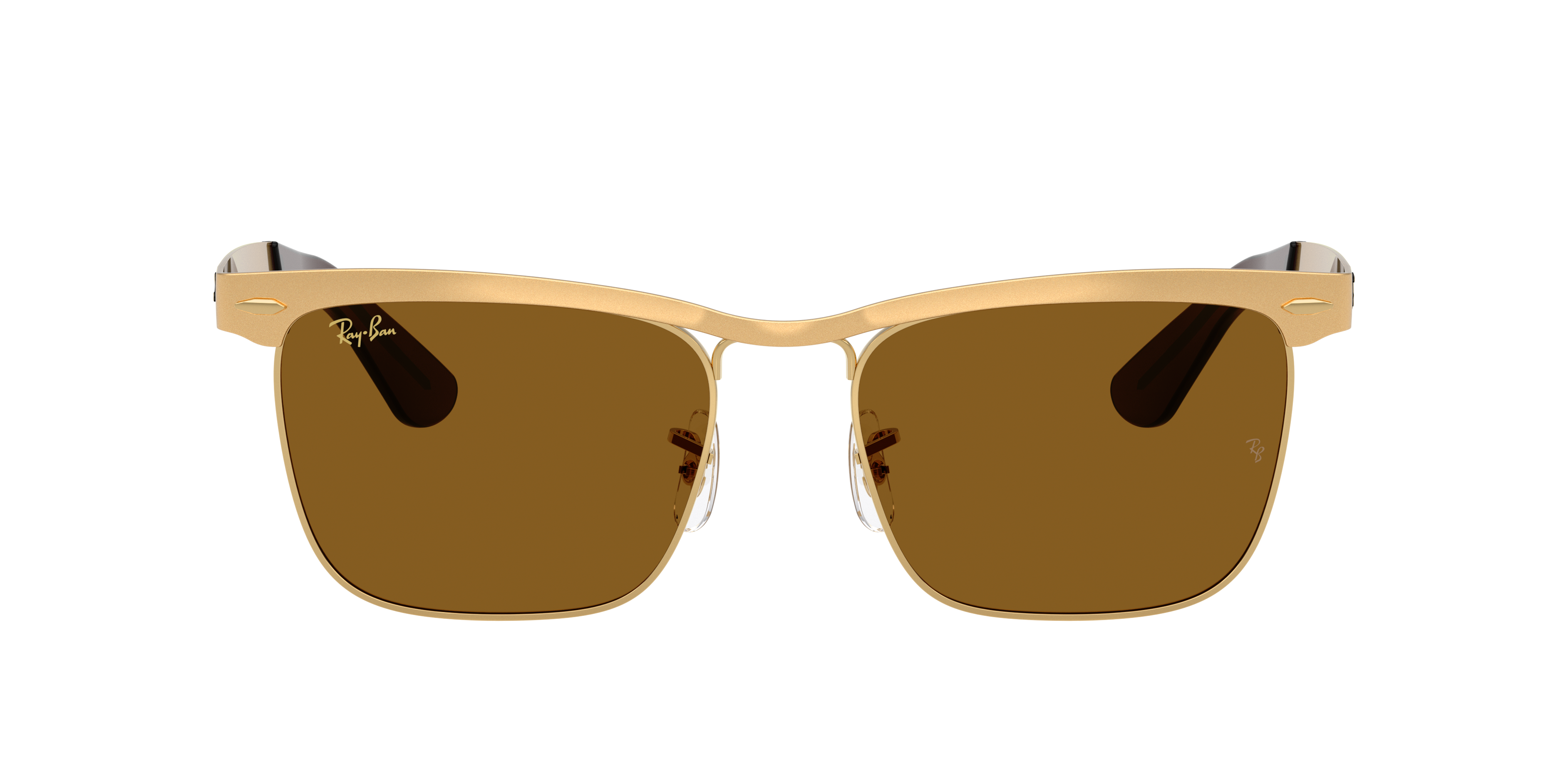Ray-Ban Wayfarer Deluxe L (53 - 18) with Brown lenses and Gold