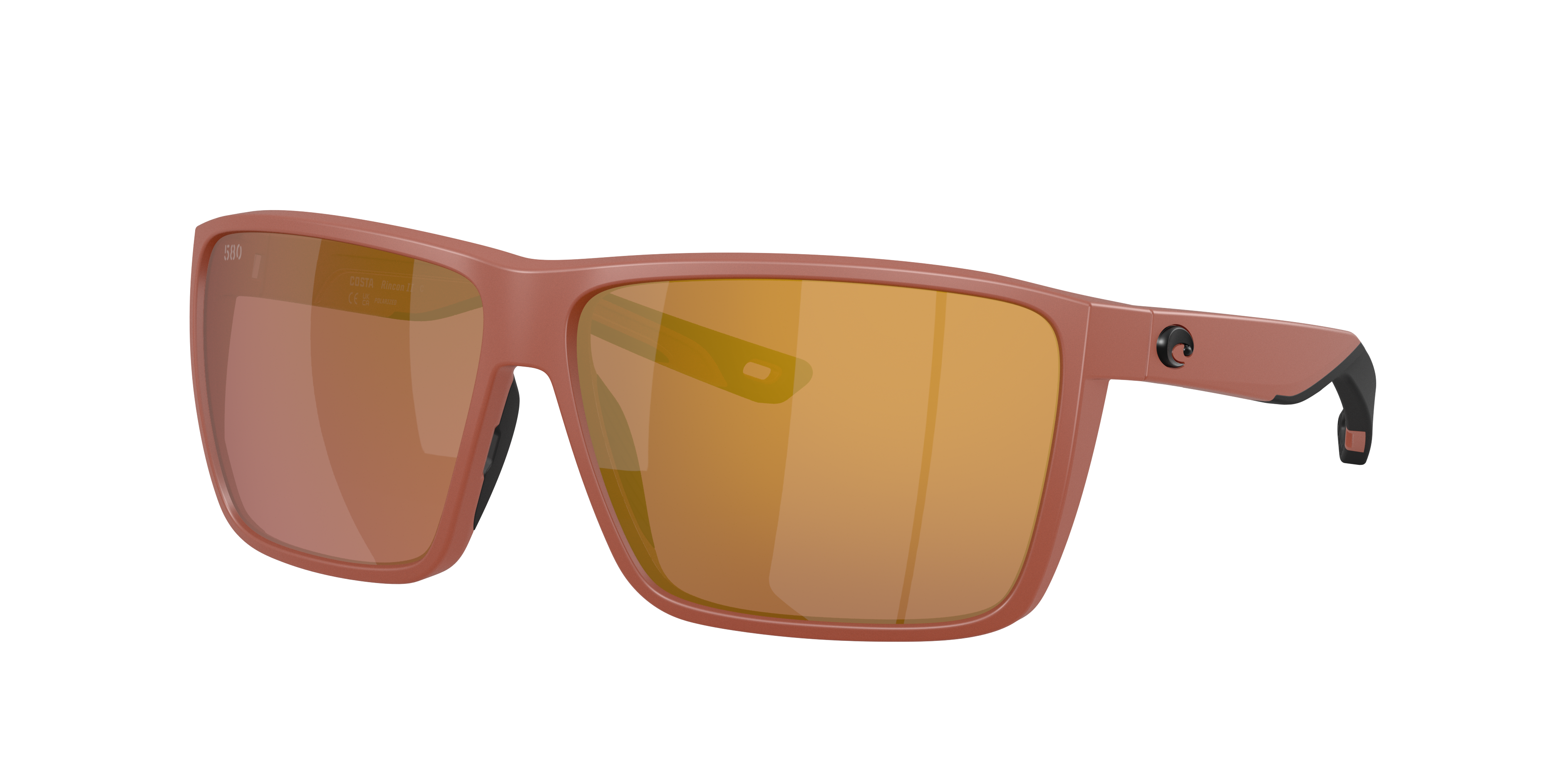 Costa Man Sunglass Rincon II -  Frame color: Matte Terra Cotta, Lens color: Gold Mirror
