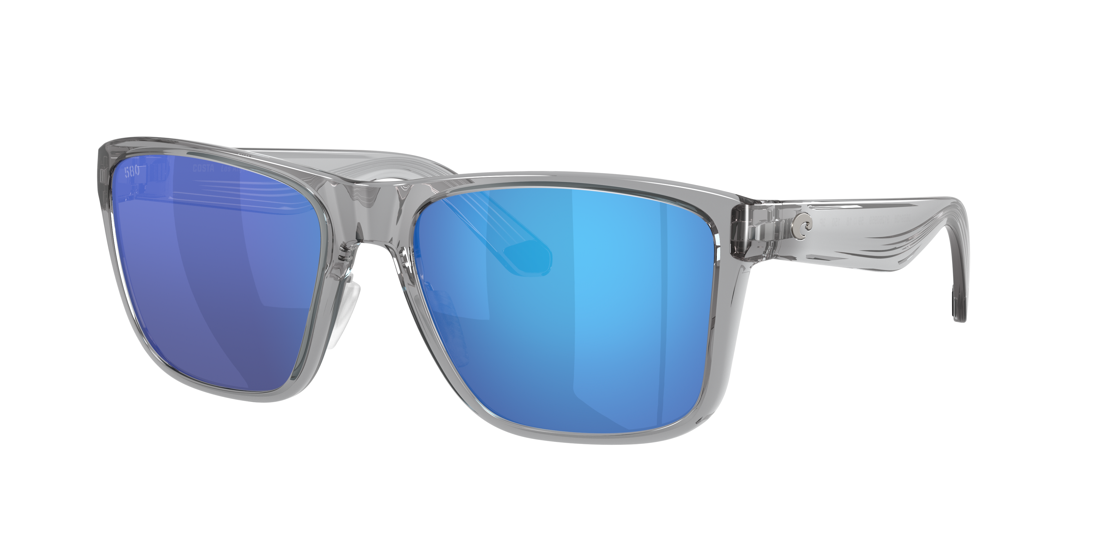 Costa Man Sunglass Los Alijos -  Frame color: Gray Crystal, Lens color: Blue Mirror