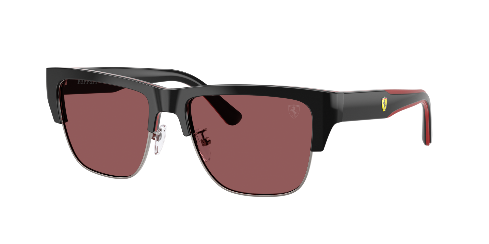 Ferrari Scuderia Black/Red Fz6026 761/1E Man Sunglasses Acetate Squa Normal - Image 2