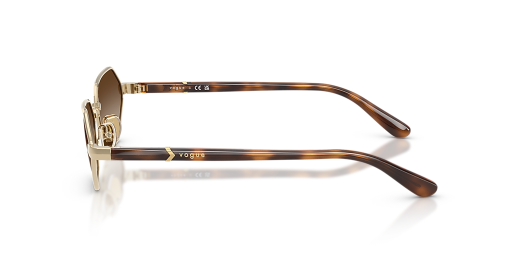 Vogue Gold Frame Sunglasses with Brown Lenses - New Vogue Eyewear VO4329S L (55 - 18) with Brown lenses and Gold  main image 3